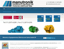 Tablet Screenshot of manutronik.com.br